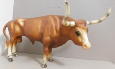 Vintage Breyer Texas Longhorn Bull 75 Red Brown Mold 1960s-80s USA