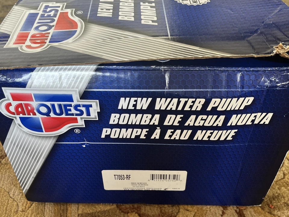 Bomba de agua del motor CarQuest T7053-RF, 2018 Chevy Express 3500 y Chevy Silverado Foto 2 de 4