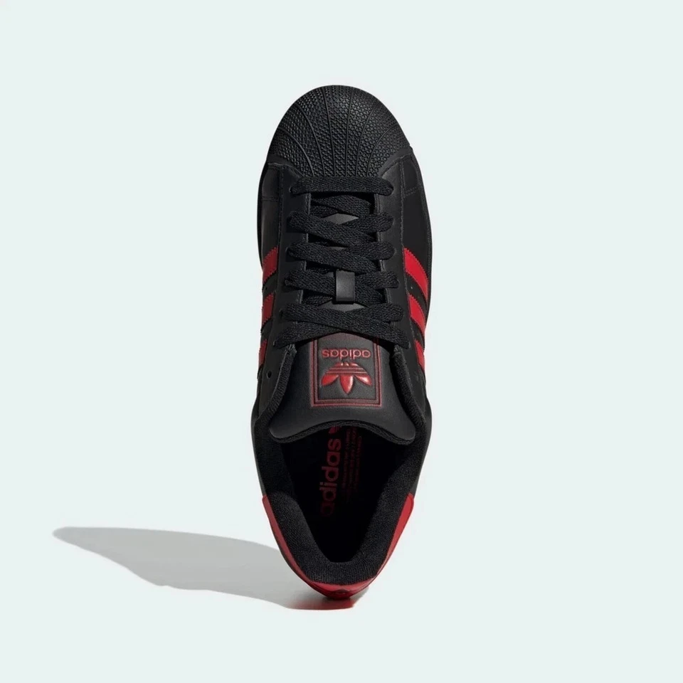 [JQ2309] Adidas Men's SUPERSTAR II Core Black/Better Scarlet *NEW* - Image 4 of 4