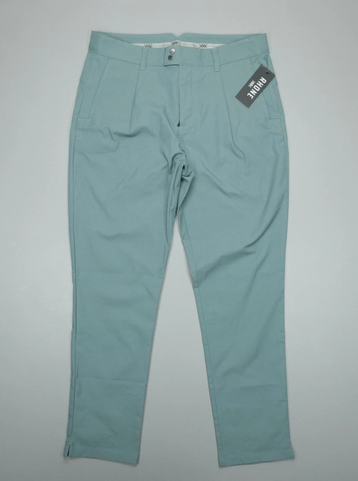 Rhone Golf Tour Trouser Pants Tidal Green Size 36x30 Classic Fit Performance