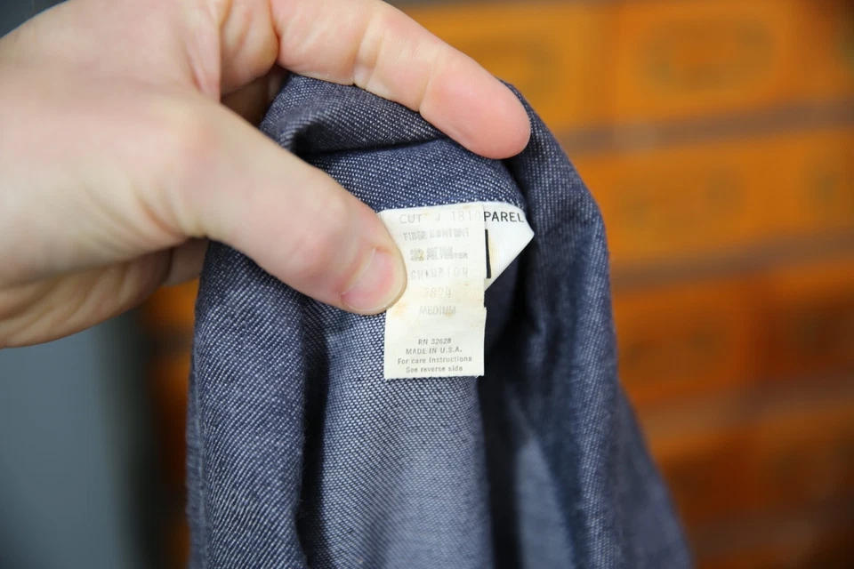 Abrigo de Colección Tareas Denim Chaqueta de Carreras Campeón Bujía Mecánico Para Hombres Mediano Foto 3 de 4