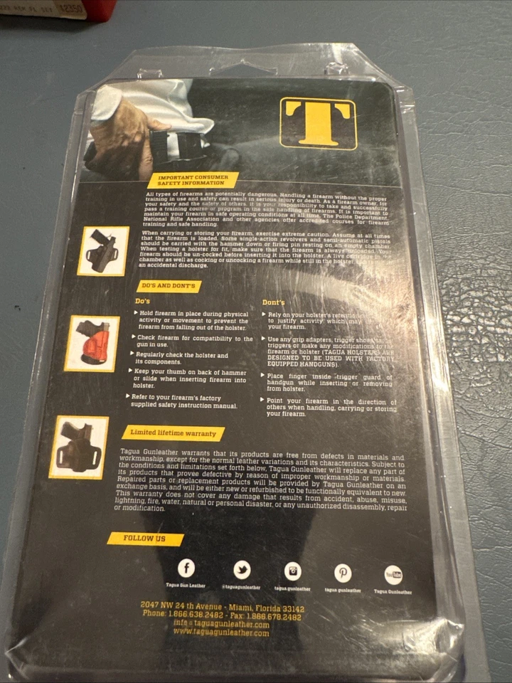 Tagua Walther P99 4in1 Holster WithThumb Break Leather 4 In 1 Carry IPHR4-1105 - Image 4 of 4