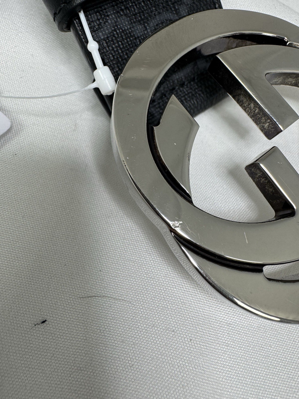 GUCCI Logo Canvas GG Supreme Belt Size 80 GENUINE RRP £480 #F4 image 8