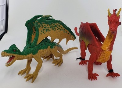 KID GALAXY DRAGON 6'' Poseable Action Figures  DRAGONS Set Lot of 2