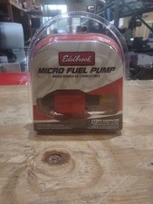 Genuine Edelbrock Micro Fuel Pump Gasoline 30 Gph 2-3.5 Psi 12v With Filter