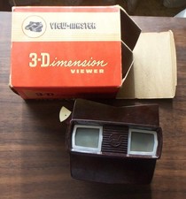Brown Color Model E Sawyer's View-Master Viewer with Box Excellent cond.
