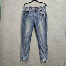 Judy Blue Women Jeans 13/31 Denim JB82157MD Skinny Fit Distressed 26" Inseam