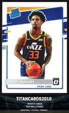 Elijah Hughes 2020-21 Panini Donruss Optic Rated Rookie RC Utah Jazz #192