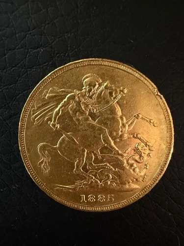 1885 Victoria Gold Sovereign — photo from the most recent tracked eBay sale
