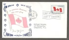 Canada first day cover, 1965 flag, unusual cachet [897