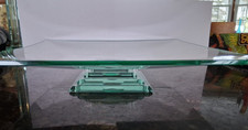 Stacked Glass Cake Stand Dessert Display Pedestal Plate Serving Platter 12"