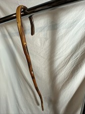 Knotted Wood Walking Stick Cane 36  Vintage Unique