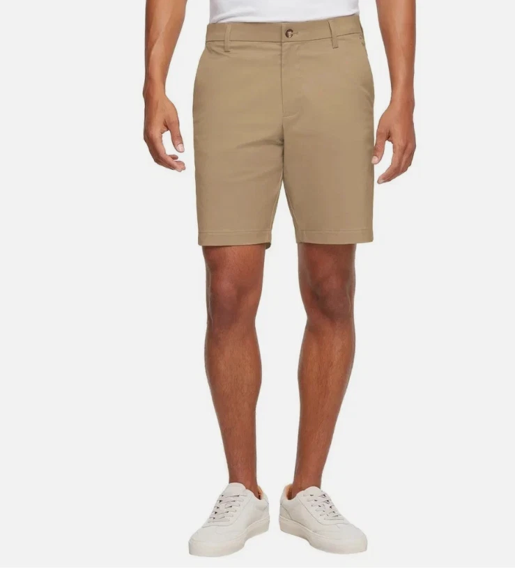 Banana Republic Mens Stretch Chino Shorts Quick Dry- 9" Inseam Stretch Waist NWT