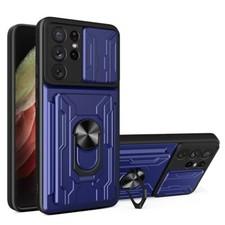 Camera Ring Holder Card Slot Cover Case F Samsung Galaxy A53 5G Screen Protector
