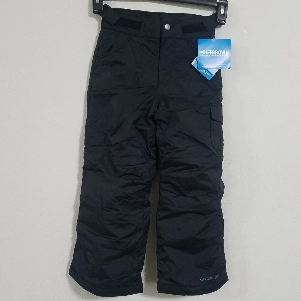 New Columbia Boys XS 6 6X Black Ski Snow Pants NWT 6 6X Kids Youth