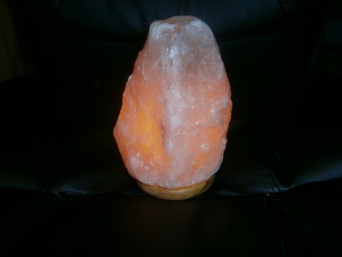 8" WBM Himalayan Glow Hand Carved Natural Crystal Dimming Salt Lamp Free Ship - Picture 4 of 4