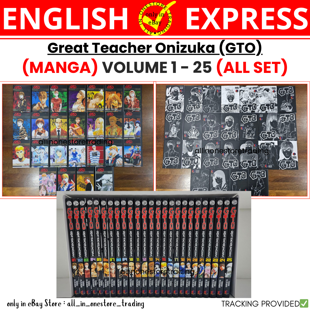 GTO Manga Great Teacher Onizuka English Version Volume 1-25 All