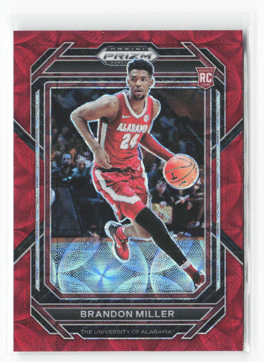 2023 Panini Prizm Draft Brandon Miller Red Scope #63 51/88 Rookie RC