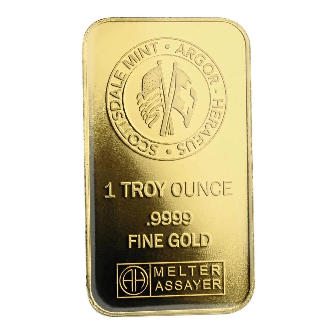 1 oz .9999 Gold Bar by Scottsdale Mint in Certi-LOCK COA #A389 | eBay
