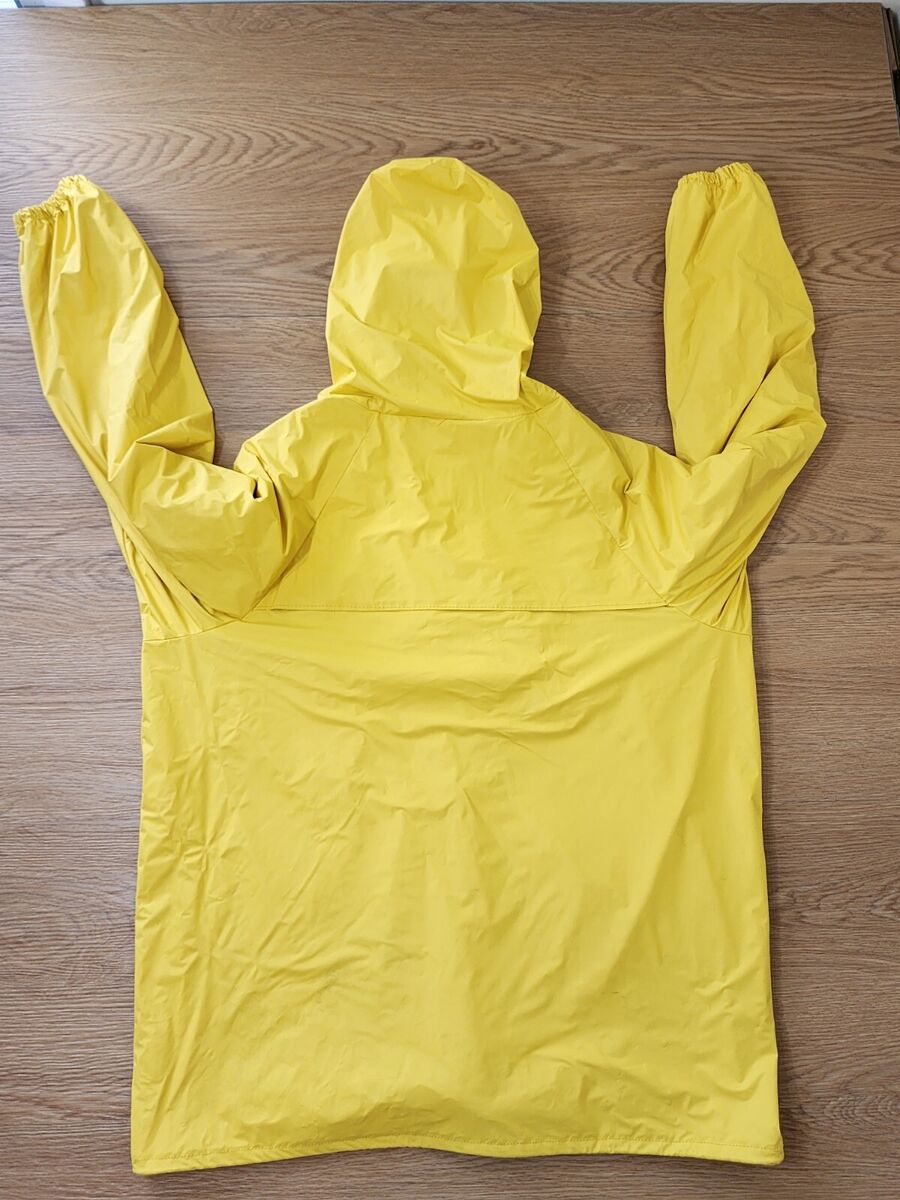 LL Bean Mens Rain Coat Jacket XL Yellow 100% Nylon Trail LL Bean Mens Rain Coat Jacket XL Yellow 100% Nylon Trail