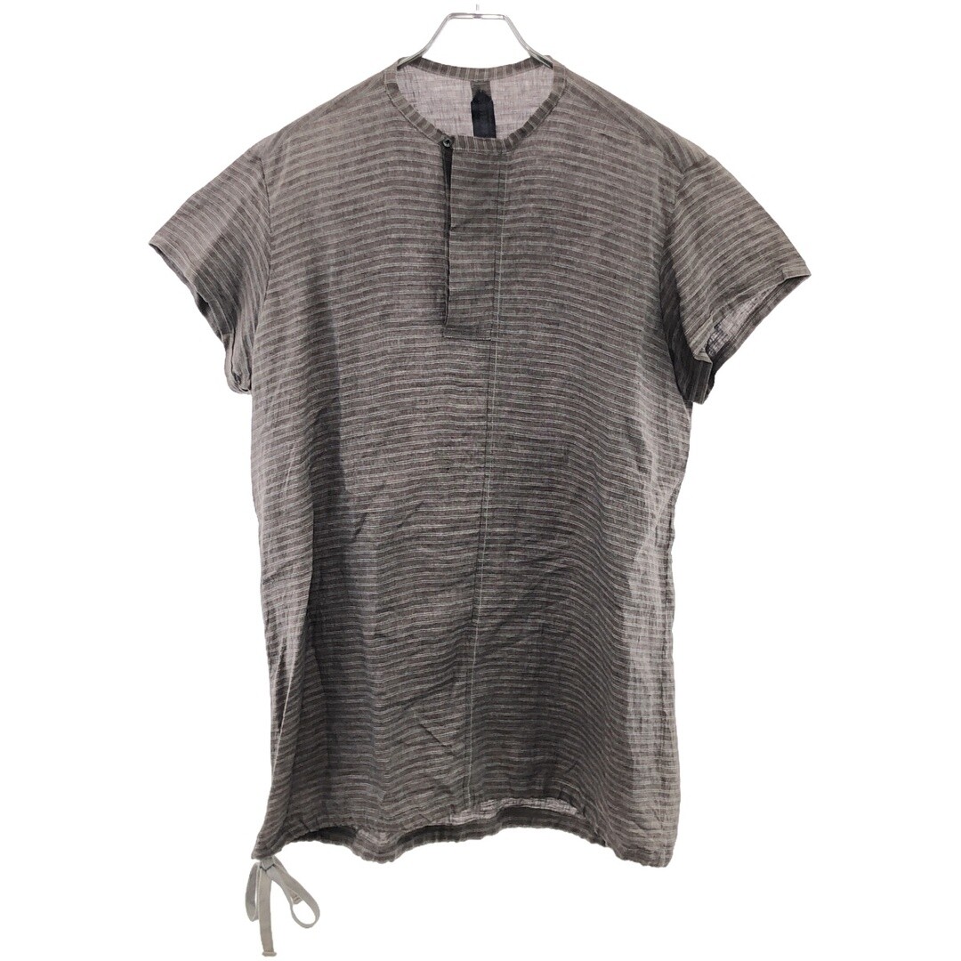 GEOFFREY B.SMALL Jeffrey Bee Small Drawcord Pullover Border Shirt 