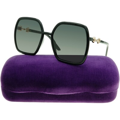 Gucci Black Sunglasses with Purple velvet Case Gucci | Accessories | Gucci Purple Velvet Large Sunglasses  main image 4