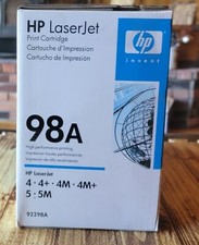 NEW - SEALED - Genuine HP Toner 98A Laserjet Black Print Cartridge - 92298A