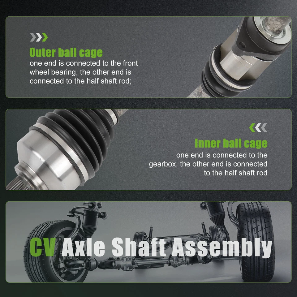 2x CV Axle FWD Front Left Right For 2009-2014 Nissan Murano 3.5L 2011-2013 V6 Foto 4 de 4