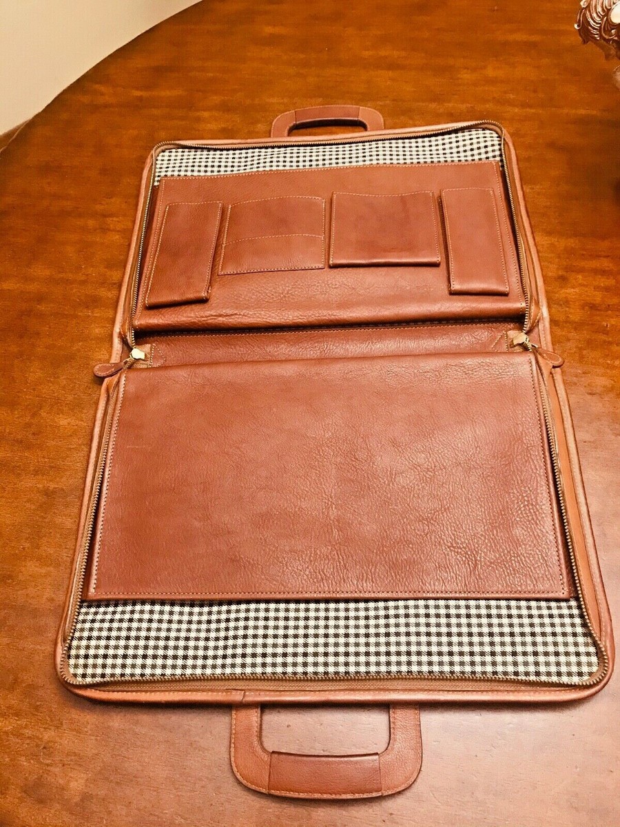 GHURKA No 24 British Tan Leather Briefcase / Attache GHURKA No 24 British Tan Leather Briefcase / Attache