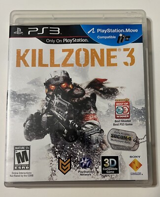 KillZone 3 (PlayStation 3, 2011) With Case And Manual