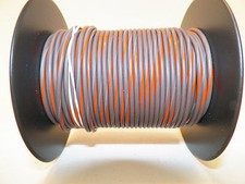 100 FOOT SPOOL 18 GAUGE GXL HI TEMP WIRE BROWN/ORANGE STRIPE AUTOMOTIVE  FEET
