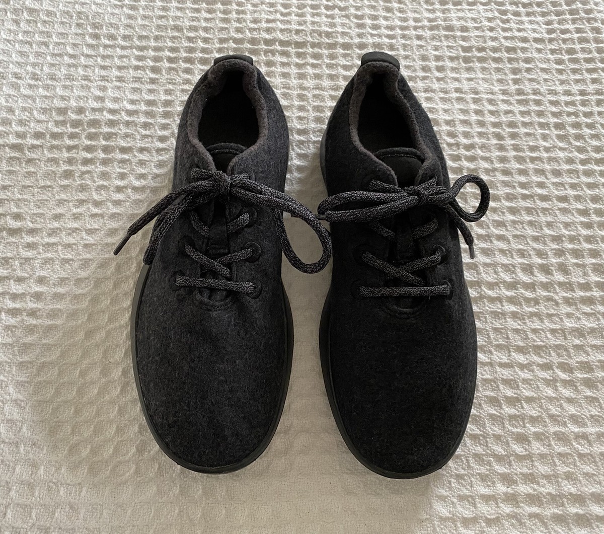 All Birds Shoes KG CO2E Gray Black Wool Sneakers Men’s 9 EUC! Allbirds Wool Runners, Men main image 3