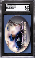 Ken Griffey Jr 1998 Fleer Tradition Diamond Tribute SGC 6 Mariners 