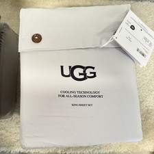 UGG 4PC KING Sheet Set "ALAHNA" COOLING TECHNOLOGY ALL-SEASON - Stone NWT