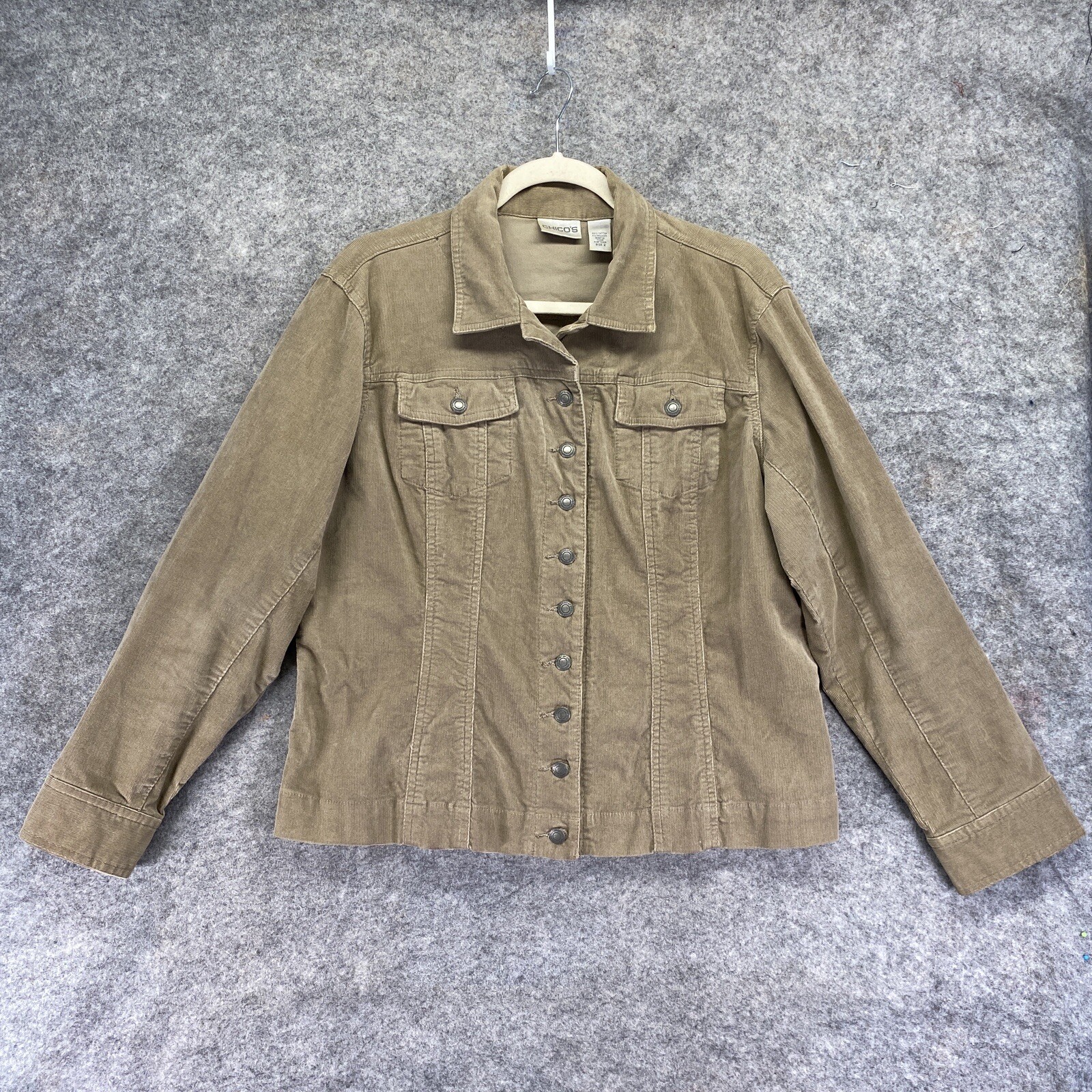 Corduroy Button Down Jacket Womens 