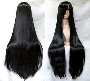 black wig 100cm