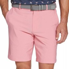 NWT Men's Walter Hagen 9" P11 Micro Lines Golf Shorts Brilliant Pink Size 42