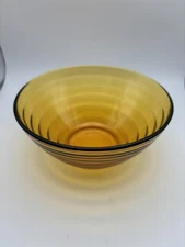 Duralex Amber French Glass Beehive Pattern Small 5.5 Inch Bowl Replacement EUC