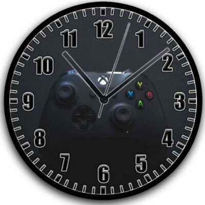 xbox controller Wall Clock gaming room decor 22cm New