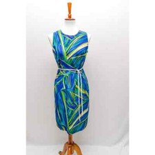 Vintage women's R&K sleeveless dress M green 90s