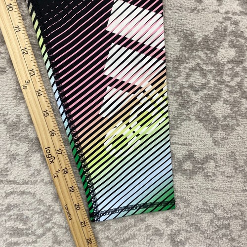 Adidas Aeroready Tights Innovation Print Girls Black 7/8 Tights Size Large - Picture 4 of 7