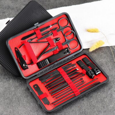 7/12/18/23 pcs Manicure Pedicure Set Cutter Pedicure Scissors Set Eagle Hook