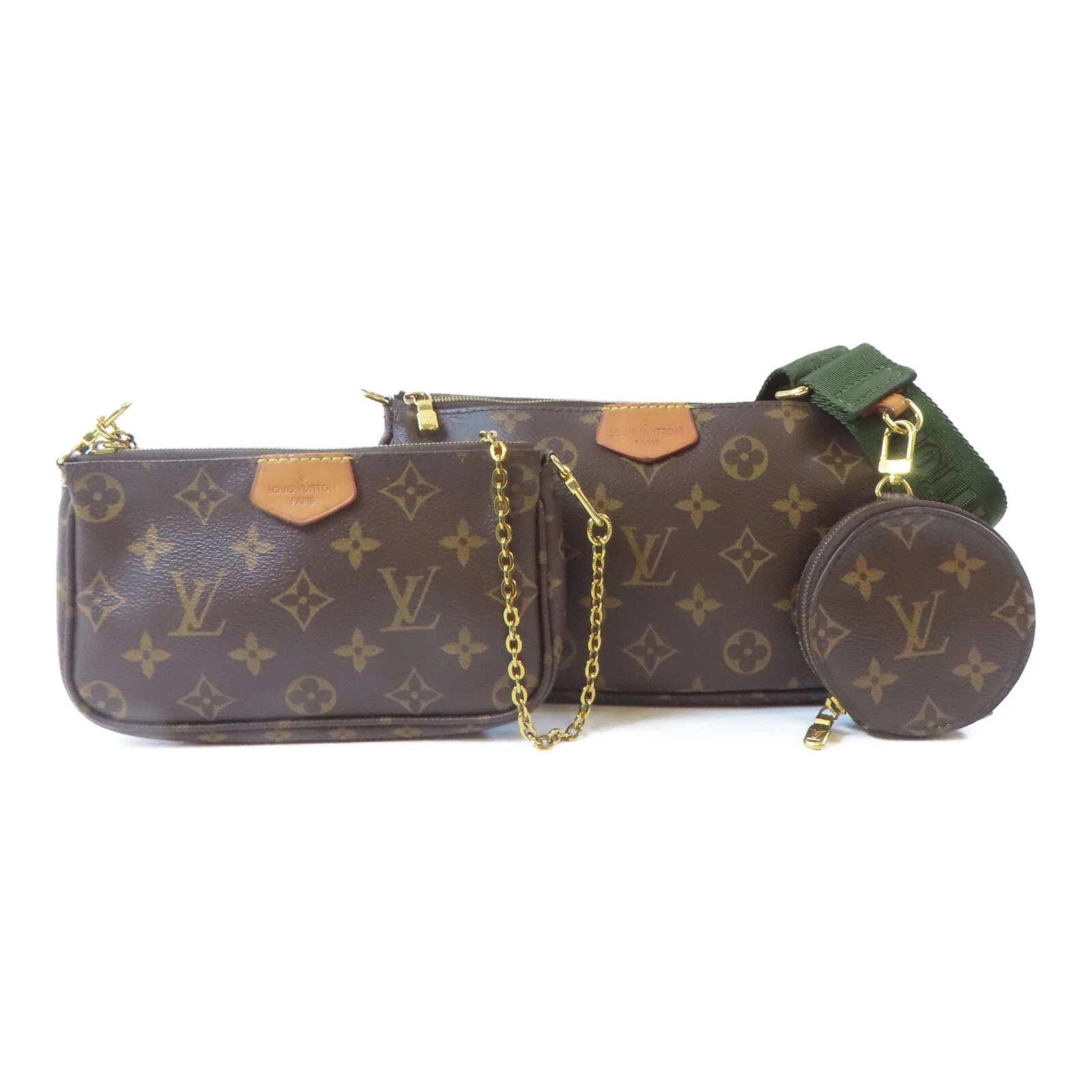 LOUIS VUITTON（LV） LOUIS VUITTON LV GHW Multi Pochette Accessori Borsa 2 Vie M44813 Monogram Marrone