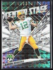 2021 Panini Mosaic Aaron Rodgers Center Stage White Mosaic /25 #CS6 Packers