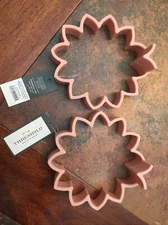 2 Silicone Christmas Poinsettia Flower Omelette Fry Egg Ring Pancake Poach Mold