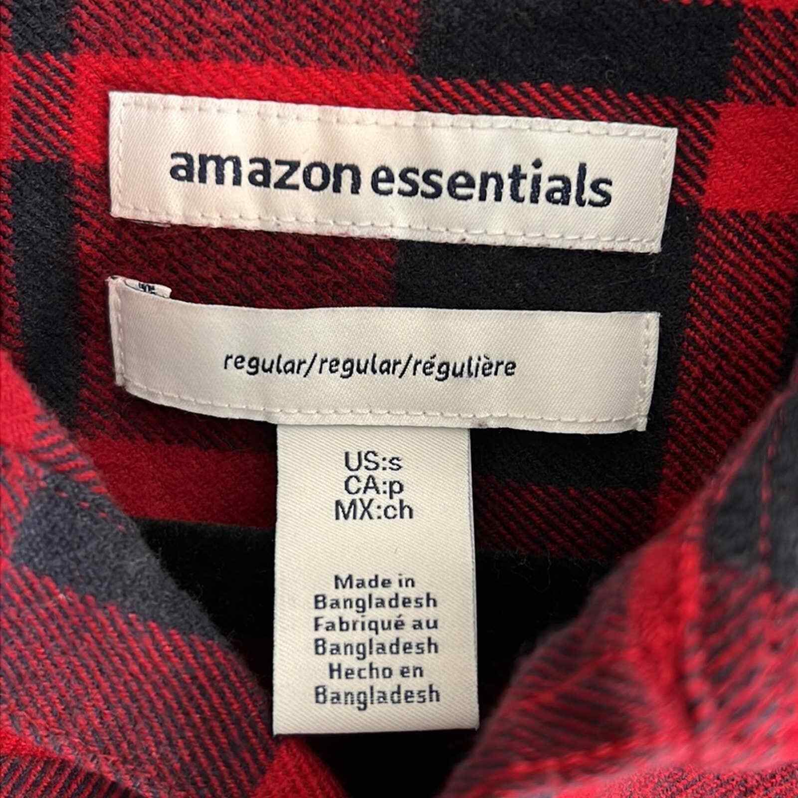 Amazon Essentials mens small regular red dark blu… - image 3