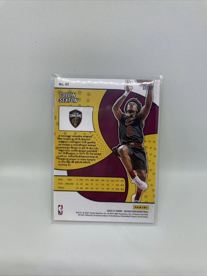 2020-21 PANINI REVOLUTION #89 COLLIN SEXTON CAVALIERS - Image 2 of 2