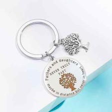 Beautiful Father Daughter Keychain Memorable Gift Holiday Birthday