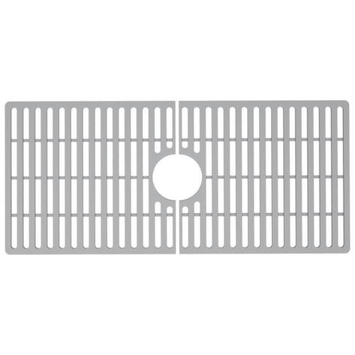 VIGO Silicone Bottom Grid 32 in Gray Heat-Resistant for 36 in Kitchen Sink