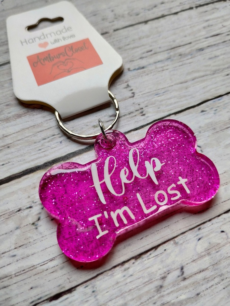 Personalized Resin Bone Dog Tag ID Customized with name phone